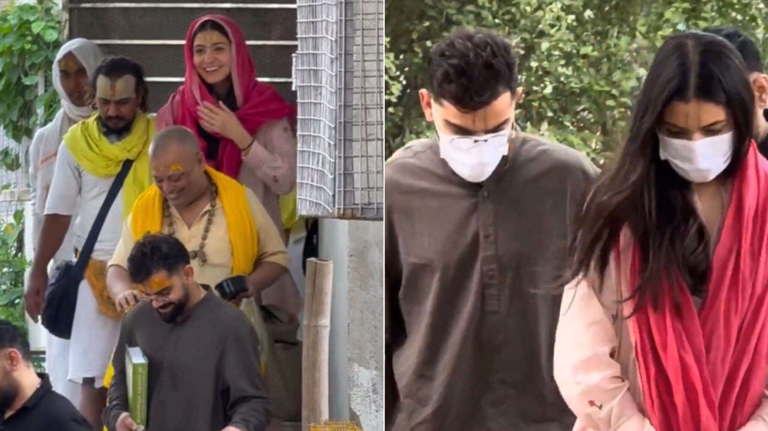 Virat And Anushka Visit Vrindavan